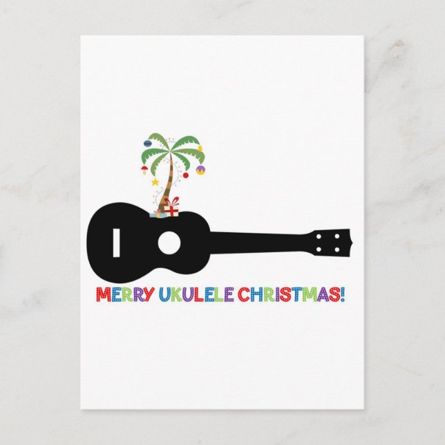 Frohe Weihnachten Ukulele (Vorderseite)
