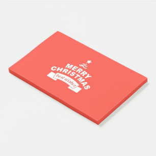 Frohe Weihnachten und alles Gute Post-it Klebezettel