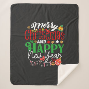 Frohe Weihnachten und ein glückliches neues Jahr-6 Sherpadecke