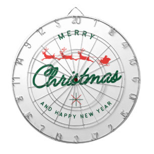 Frohe Weihnachten und ein glückliches neues Jahr Dartscheibe
