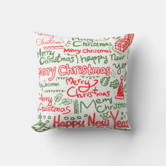 Frohe Weihnachten und ein glückliches neues Jahr K Kissen