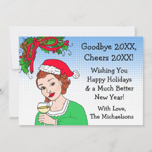 Frohe Weihnachten und ein glückliches neues Jahr R Karte
