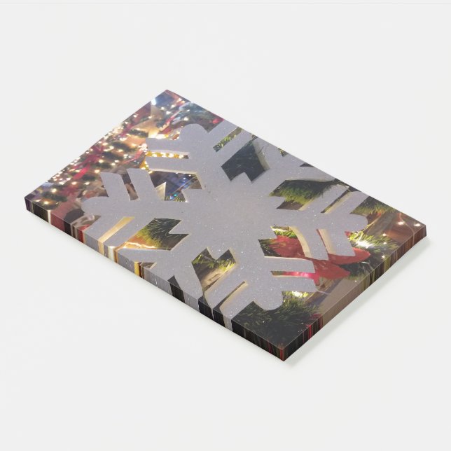 Frohe Weihnachten und ein glückliches neues Jahr S Post-it Klebezettel (angewinkelt)