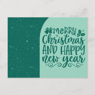 Frohe Weihnachten und ein glückliches neues Jahr S Postkarte