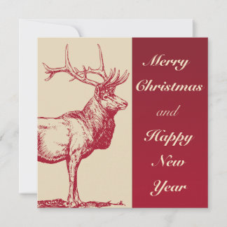 Frohe Weihnachten und ein glückliches neues Jahr V Dankeskarte