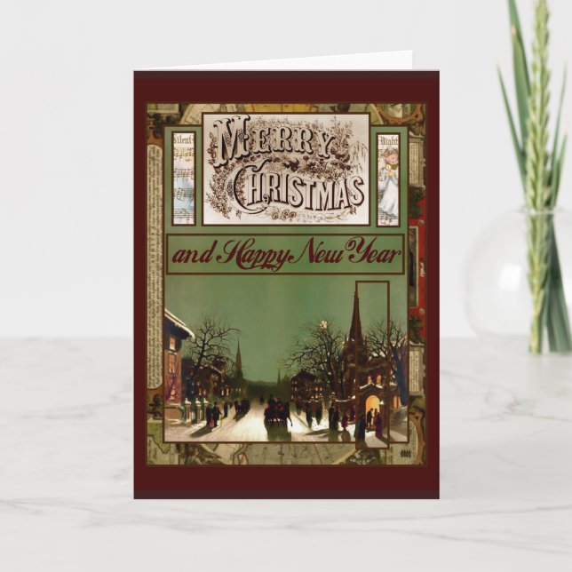 Frohe Weihnachten und ein guten Rutsch ins Neue (Vorderseite)