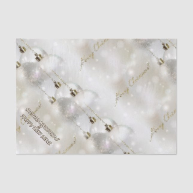 Frohe Weihnachten und ein guten Rutsch ins Neue Seidenpapier (Vorderseite)