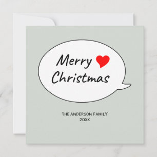 Frohe Weihnachten und ein schönes Herz