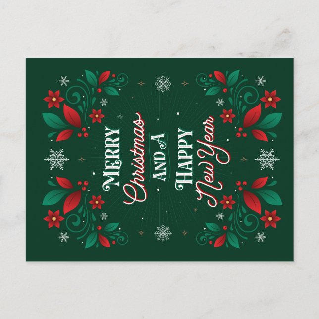 Frohe Weihnachten und eine guten Rutsch ins Neue (Vorderseite)