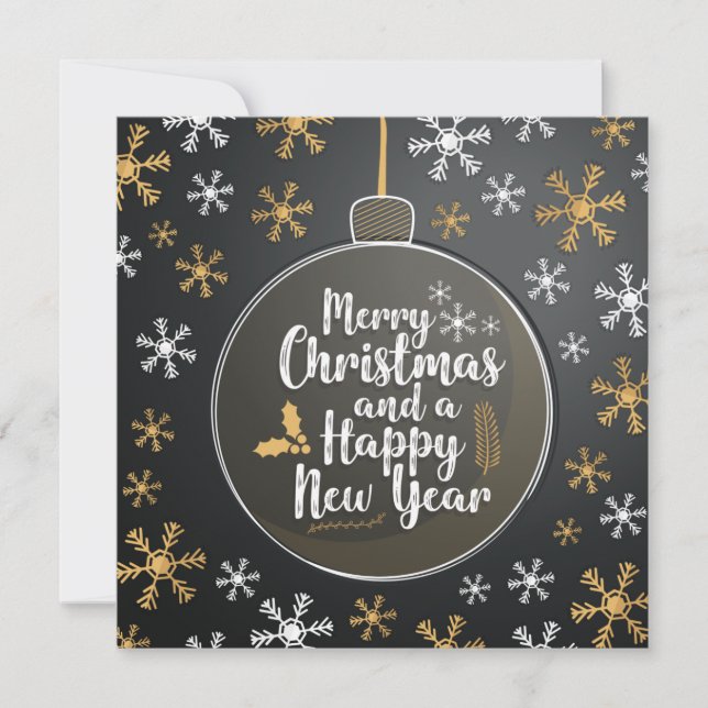 Frohe Weihnachten und frohes neues Jahr (Vorderseite)