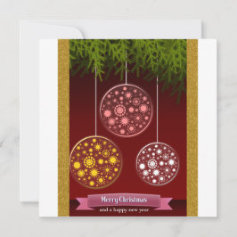 FROHE WEIHNACHTEN UND FROHES NEUES JAHR EINLADUNG