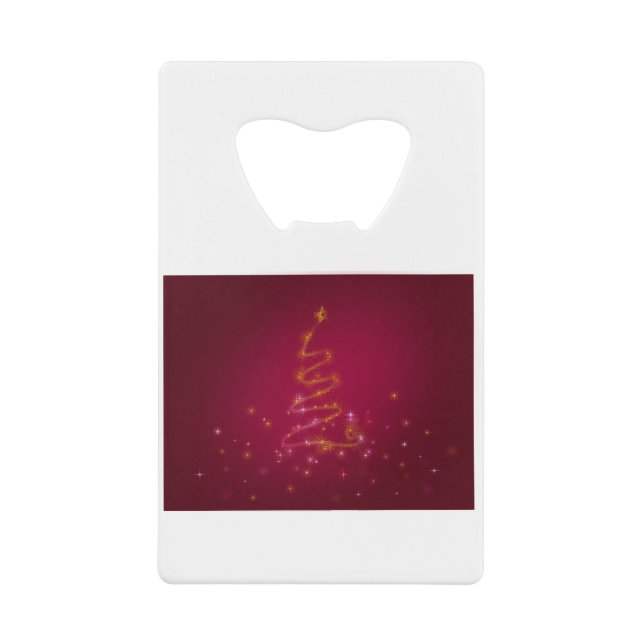 Frohe Weihnachten und Glück im neuen Jahr 2 Geldbeutel Flaschenöffner (Vorderseite)