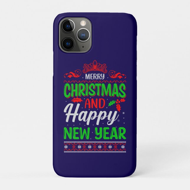 Frohe Weihnachten und Glück im neuen Jahr 61064 Case-Mate iPhone Hülle (Rückseite)