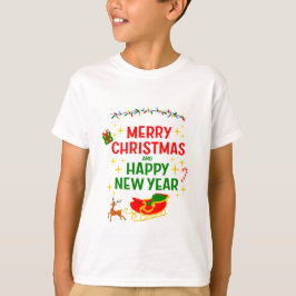 "Frohe Weihnachten und Glück im neuen Jahr T-Shirt