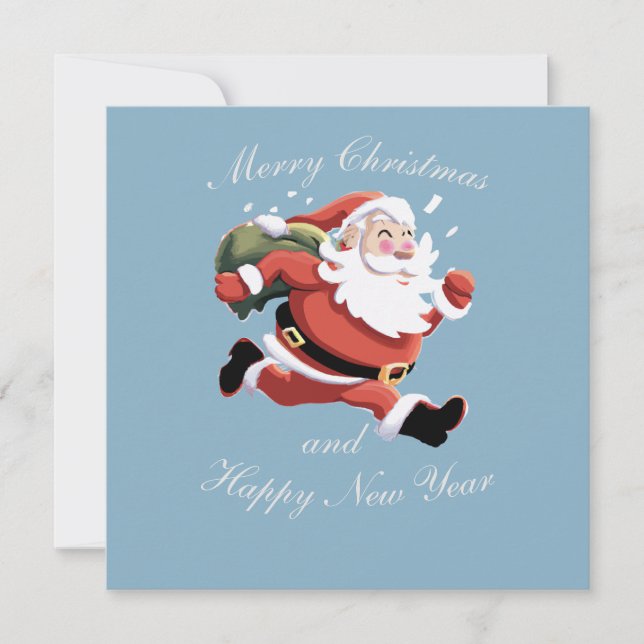 Frohe Weihnachten und Glück Neues Jahr (Vorderseite)