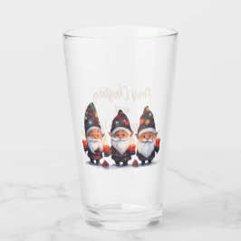 Frohe Weihnachten und Glück Neues Jahr Glas