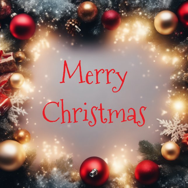 Frohe Weihnachten und glückliche Feiertage Ornament Karte (Von Creator hochgeladen)