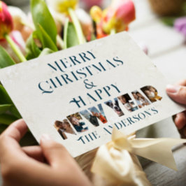 Frohe Weihnachten und glückliche Neujahr Collage F