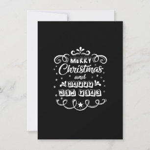 Frohe Weihnachten und glückliche Neujahr Weihnacht Einladung