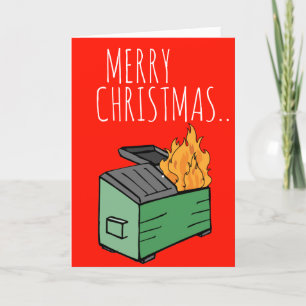 Frohe Weihnachten und glückliche Neujahrsfeuer Karte