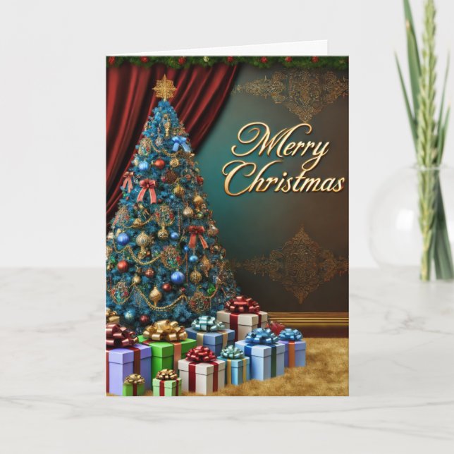 Frohe Weihnachten und glückliche Neujahrskarte (Vorderseite)