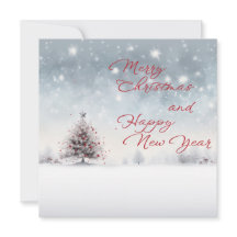 Frohe Weihnachten und glückliche Neujahrskarte