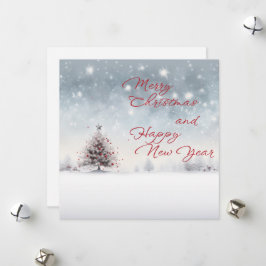 Frohe Weihnachten und glückliche Neujahrskarte