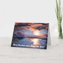 Frohe Weihnachten und glückliche Neujahrskarte