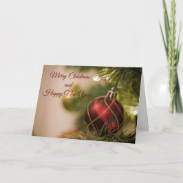 Frohe Weihnachten und glückliche Neujahrskarten Karte