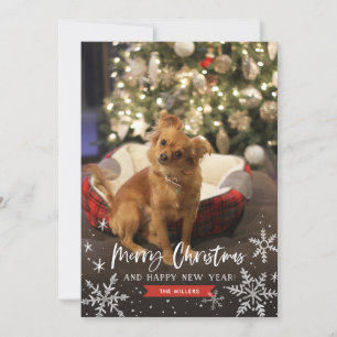 Frohe Weihnachten und glückliche Neujahrsschneeflo