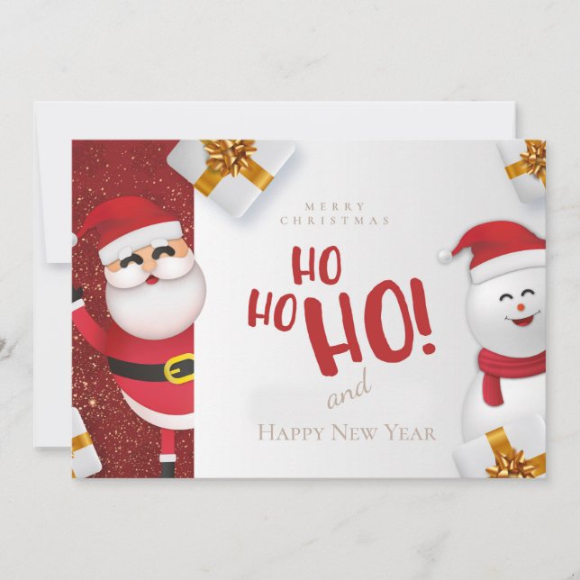 Frohe Weihnachten und glückliches Neues Jahr (Vorderseite)