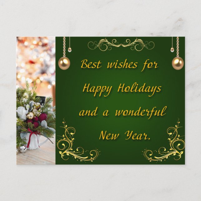 Frohe Weihnachten und glückliches Neues Jahr (Vorderseite)