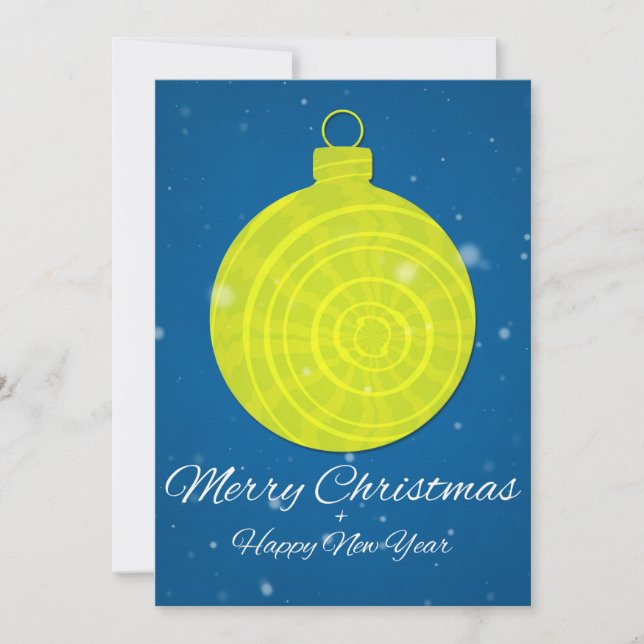 Frohe Weihnachten und glückliches Neues Jahr (Vorderseite)