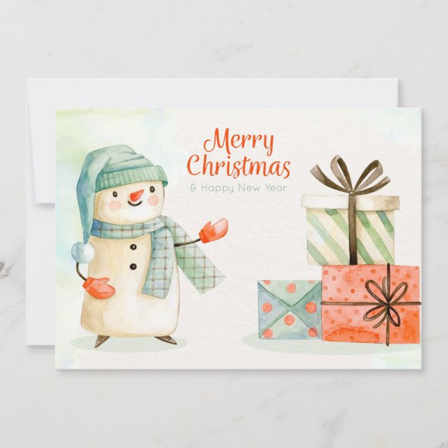 Frohe Weihnachten und glückliches Neues Jahr (Vorderseite)