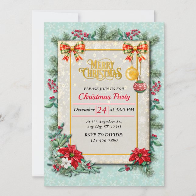 Frohe Weihnachten und glückliches Neues Jahr für L (Vorderseite)