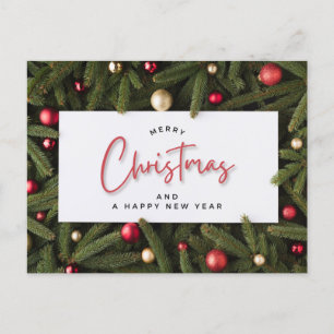 Frohe Weihnachten und glückliches Neues Jahr Postkarte