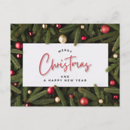 Frohe Weihnachten und glückliches Neues Jahr Postkarte