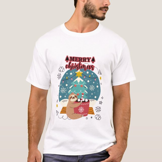 Frohe Weihnachten und glückliches Neues Jahr T-Shirt (Vorderseite)