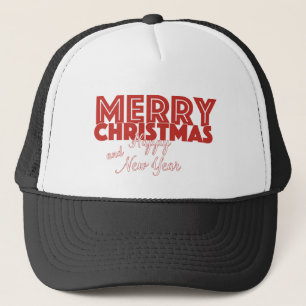 Frohe Weihnachten und glückliches Neues Jahr Truckerkappe