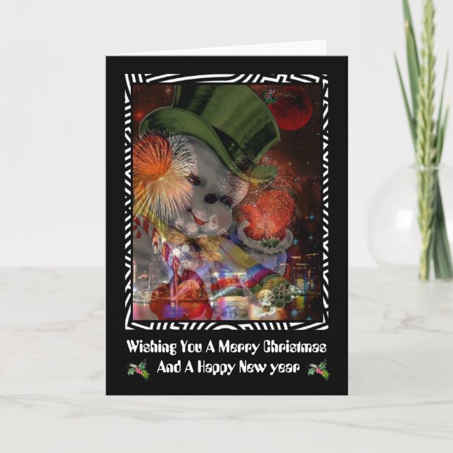 Frohe Weihnachten und guten Rutsch ins Neue Jahr (Vorderseite)