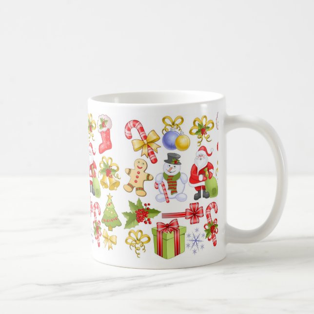 frohe Weihnachten und guten Rutsch ins Neue Jahr Kaffeetasse (Rechts)