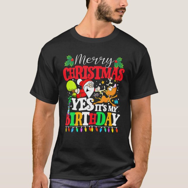 Frohe Weihnachten und ja, das ist mein Weihnachtsj T-Shirt (Vorderseite)