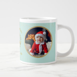 Frohe Weihnachten und Liebe Sie Oma Zwei Fotos Jumbo-Tasse