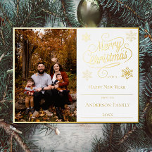 Frohe Weihnachten und Schneeflocken Foto | weiß