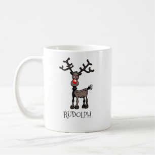 Frohe Weihnachten und Stressmas mit Rudolph Kaffeetasse