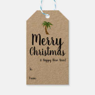 Frohe Weihnachten und viel Glück ins neue Jahr - G Geschenkanhänger