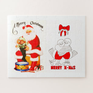 Frohe Weihnachten und Weihnachten Puzzle