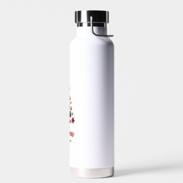 Frohe Weihnachten und Wintersaison Trinkflasche (Links)