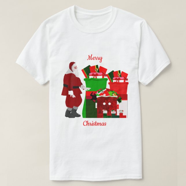 Frohe Weihnachten Unisex T - Shirt (Design vorne)