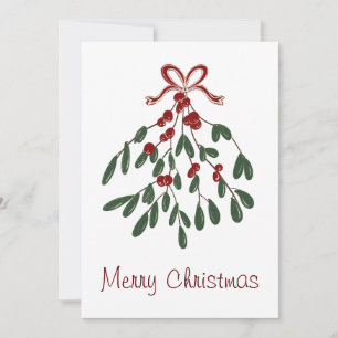 Frohe Weihnachten unter dem Mistletoe